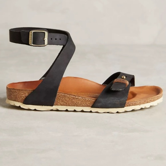 BIRKENSTOCK DELHI PREMIUM LEATHER SANDAL in Black 39 Narrow/8.5 - Picture 2 of 8